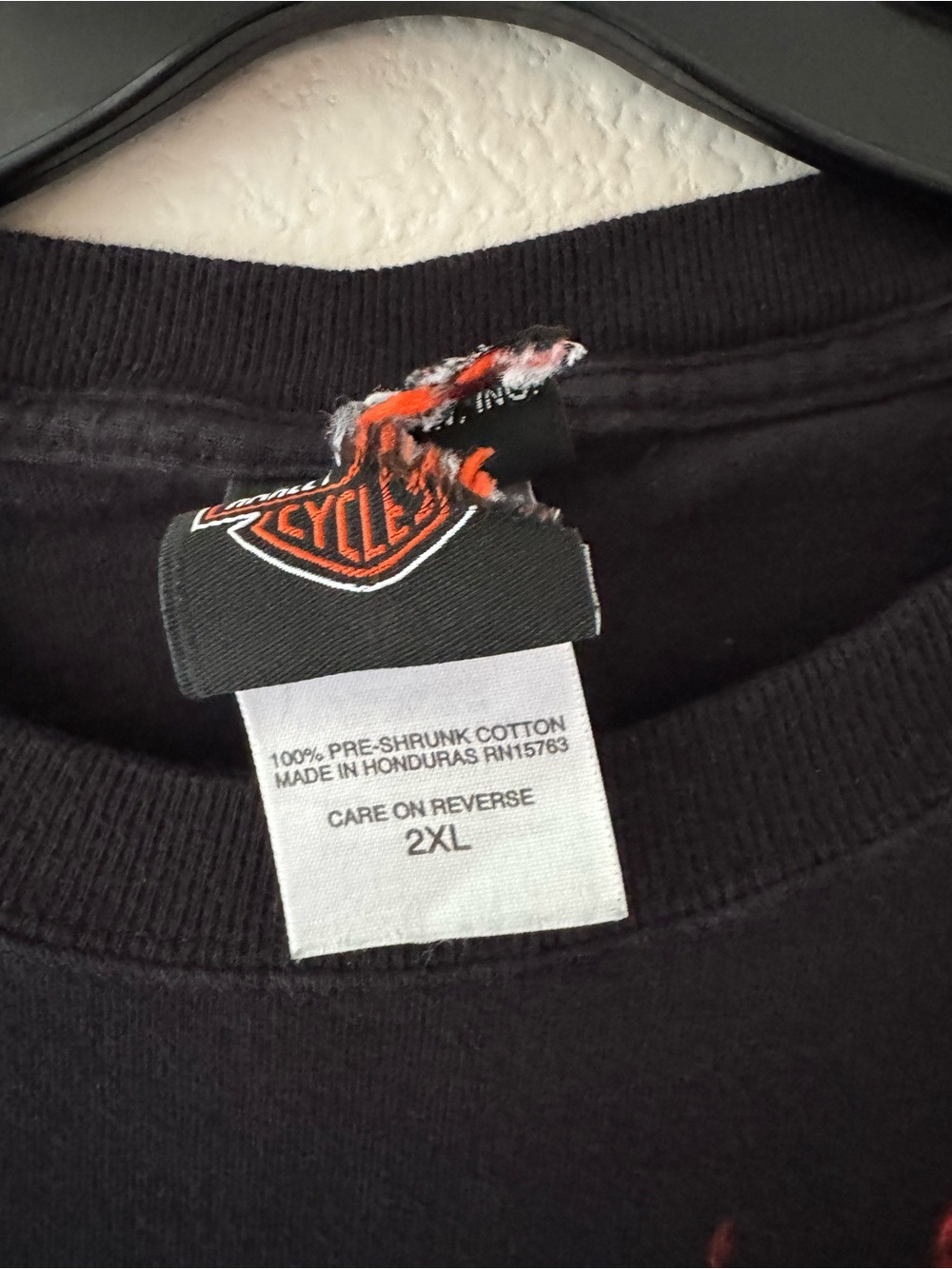 Harley-Davidson Men’s Black Eagle Flame Graphic T-Shirt XXL - Picture 2 of 3